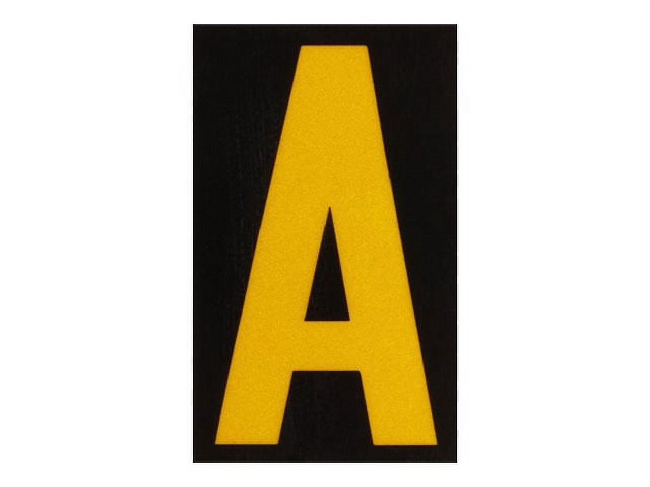 Brady Reflective Numbers And Letters,A,PK25 5000-A