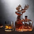 thumbnail image 3 of Botella de whisky con forma de elefante y perrito, diseño de animal, botella de vino de cristal, decantador de cristal que realza la belleza., 3 of 7