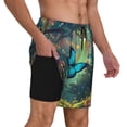 thumbnail image 2 of Fotbe Enchanted Forest Butterfly A Traje de Baño para Hombre – Shorts de Natación de Secado Rápido con Forro y Bolsillos-X-Large, 2 of 6