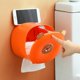 thumbnail image 5 of Dispensadores de papel higiénico de pared sin perforaciones para cocina y oficina. Naranja, 5 of 9