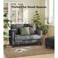 thumbnail image 5 of Welzona 51" Corduroy Loveseat Sofa, Small 2-Seater Couch for Small Spaces, Tool-Free Assembly, Grey, 5 of 8