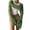 Green, variant on Womens Cover Up Women's European and American Cutout Knitwear Solid Color Crew Neck Long Sleeve Knitwear Blouse L