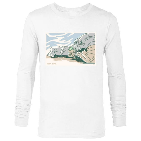 Star Wars Grogu and Rancor Nap Time - Long Sleeve T-Shirt for Men - Customized-White
