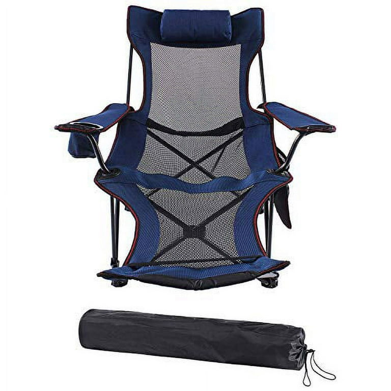 Seatopia Camping Recliner camping Lounge Chair Backpacking Folding Chair with Headrest Footrest and Storage Bag for Outdoor Camping BBQ 300lbs Weight Capacity Walmart