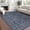 Blue, variant on GlowSol 2'x6' Hallway Runner Rug Indoor Vintage Floral Print Non Slip Bedroom Runners for Laundry Kitchen, Red Brown