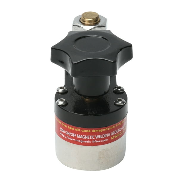 Soporte de Abrazadera de Toma de Tierra de Soldadoura Magnética conmutable Ajustable, Varilla de Cobre, Utilizado Con Conexión A Tierra de Equipos Eléctricos