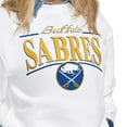 thumbnail image 3 of Women's Starter White Buffalo Sabres Arch Stripe Fleece Sweatshirt, 3 of 3
