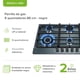 thumbnail image 3 of Parrilla A Gas De Empotrar 6 Quemadores Acero Inoxidable Negro AVERA AI6N, 3 of 10