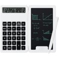 thumbnail image 1 of YSTIANN White Desktop Calculator with Notepad & Stylus - 12-Digit Large Display, Multi-Function for Office, School, Home & Basic Finance (Portable Design) WJ85-4872, 1 of 7