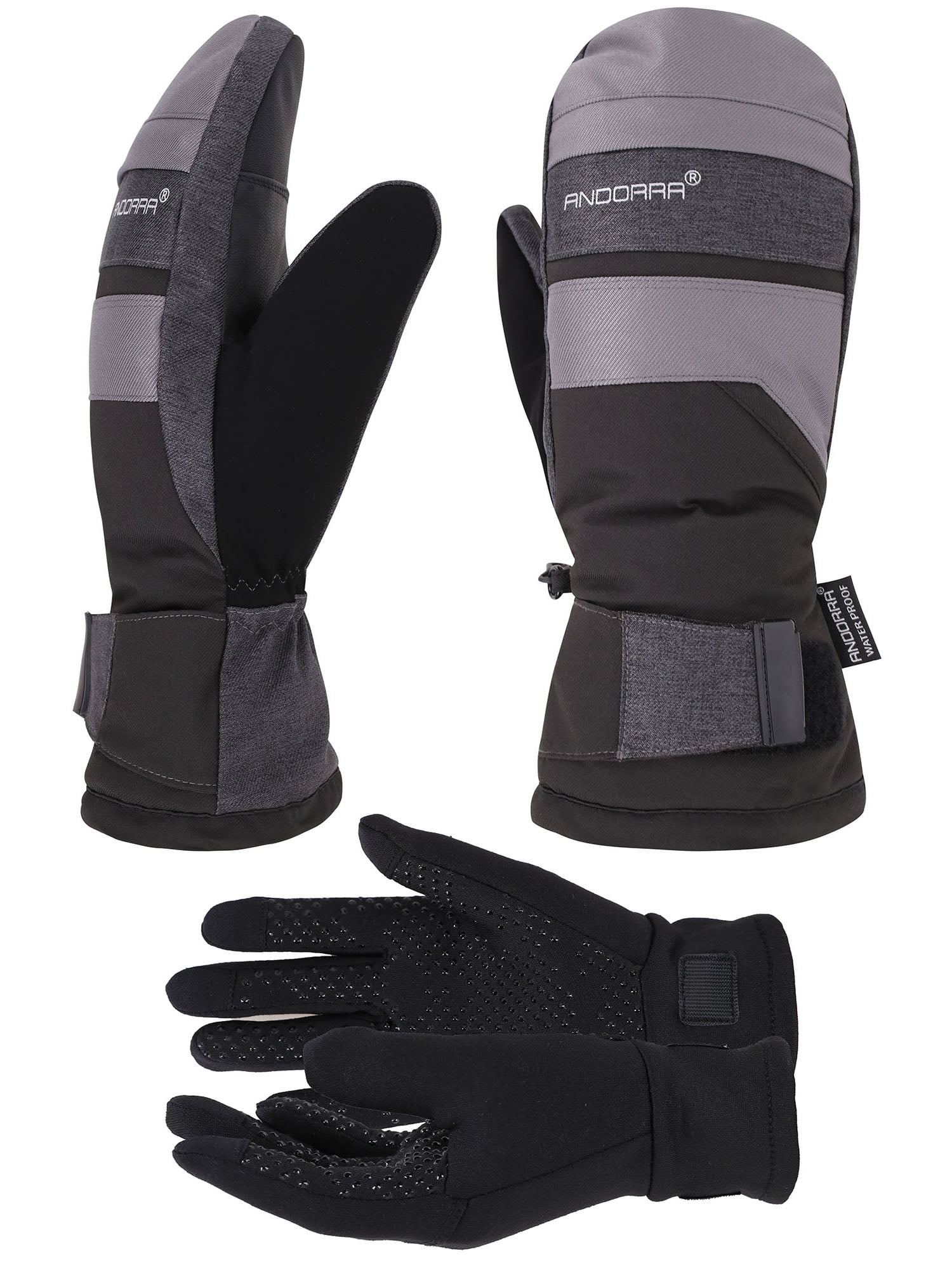 Simplicity Men's Waterproof Thinsulate Ski Snowboard Mittens Winter