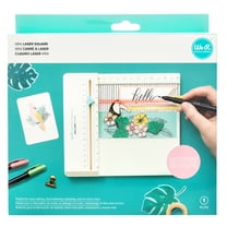 We R Memory Keepers White Plastic Laser Square Mini, 6"x 6.5" Working Space