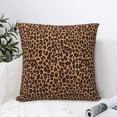 thumbnail image 4 of Fuzoiu Leopard Printed Print Square Pillow Cover,Hidden Zipper Design,Luxury Square Pillow Case, Throw Pillow,Couch Cushion-22"x22", 4 of 7