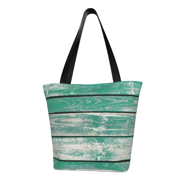 Sikiie Old Green Wooden Shoulder Bag Casual Hobo Crossbody Tote Bag for Women and Men Large Purse Messenger Bag Travel Work