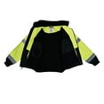 thumbnail image 3 of Radians SJ110B-3ZGS Class 3 Two-in-One High Visibility Bomber Safety Jacket, Medium, Hi-Viz Green, 3 of 7