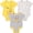 Winnie the pooh, variant on Winnie the Pooh Baby Boy or Girl 3-Pack Short Sleeve Bodysuits Yellow Grey