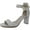 Silver, variant on Womens Adore Me Comfort Insole Faux Leather Ankle Strap