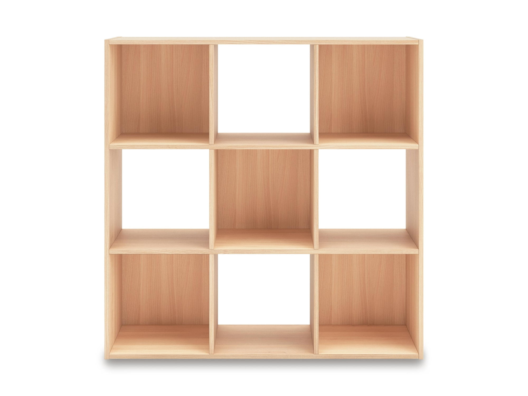 Signature Design by Ashley Piperton 9 Cube Storage Organizer with Natural Tan Finish