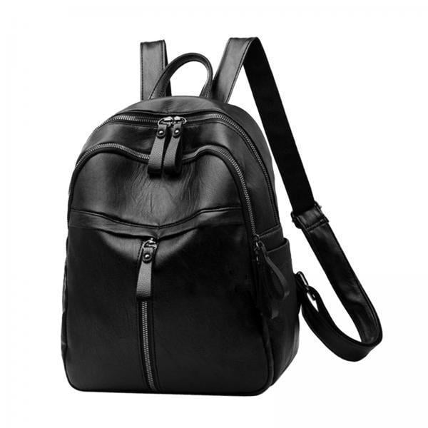 2x Mochila De Cuero De PU Para Niñas Y Mujeres, Bolso De Hombro Para La Escuela, Mochila De Mano, Bolso De Libros