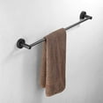 thumbnail image 2 of Bathroom WC 50cm Wall Mounted Towel Rack, Black, 2 of 4