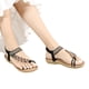 thumbnail image 2 of MKLEKYY Sandalias Planas para Mujer, Moda de Verano, Informales, Con Punta Abierta, Planas, Con Diamantes de Imitación, Cómodas, Suaves, Transpirables, Con Banda Elástica, 2 of 4