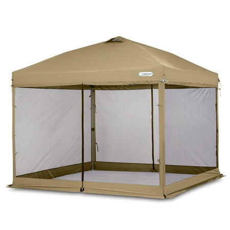 First-Up 10' x 10' Gazebo Screen Curtain, Tan