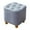 Blue, variant on kowaku Small Footstool Ottoman Stool Anti Slip Padded Seat Furniture Square Foot Stool Footrest for Apartment Couch Entryway Bedside Orange