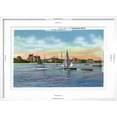 thumbnail image 5 of Art.com Cape Cod, Massachusetts - Sailboats in Lewis Bay, Englewood Beach View Art Print by Lantern Press, White Frame Wall Art, 29" x 21", 5 of 5