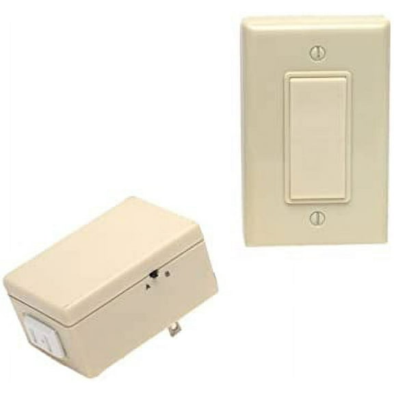Leviton Ivory Anywhere Outlet w/Remote Switch 6697-I