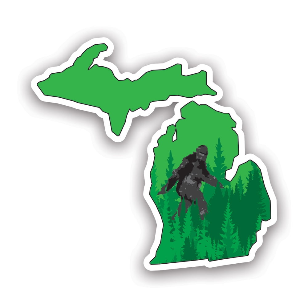 Wyoming Bigfoot Hunting Permit Sticker - 4x3 Inch Die Cut Vinyl Decal Made In USA