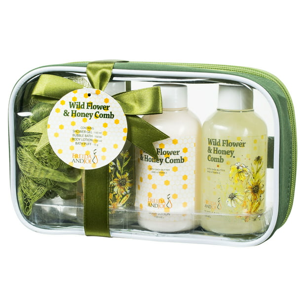 Deluxe Natural Home Spa T Basket Rustic Wild Flower And Honey Comb