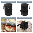 thumbnail image 3 of PhooArto Travel Cosmetic Bags Barrel Makeup Bag, Multifunctional Toiletry Bucket Bags Round Organizer Storage Pocket, Maple Leaves and Violin Music, 3 of 6