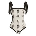 thumbnail image 2 of 2 piezas de traje de baño de playa para mujer con cordones y vestido para deportes acuáticos (L negro) Sywqhk Para Estrenar, 2 of 4