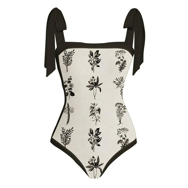 Traje de baño de playa Mujer con cordones y vestido para deportes acuáticos (2XL) Negro 2 piezas Wdftyju Para Estrenar