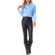 thumbnail image 2 of Camisas de flecos de edición INSPIRE CHIC para mujer, de manga larga, con botones, estilo vaquero chic, L, azul cielo, 2 of 6