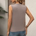 thumbnail image 5 of Scyoekwg Work Tank Tops for Women Office Sleeveless Trendy Tops Womens Going Out Outfits Womens Summer Fashion Loose Comfy Clothes Ladies Blouses Dressy Casual Clothes, 5 of 6