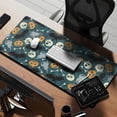 thumbnail image 2 of Long Mouse Pads for Desk,Halloween Spooky Icons Pattern Desk Mats on Top Of Desks, Desk Mouse Pad Extra Large with 3mm Non-Slip Base and Stitched Edge for Gaming,Office,Work,Home 35.4x15.7in, 2 of 5