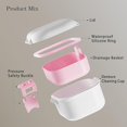 thumbnail image 6 of Leak-Proof Denture Case, Denture Cup for Soaking Dentures, Retainer Cleaning Case Black and Pink Denture Case（☺️OS）, 6 of 10