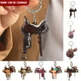 thumbnail image 4 of SIEYIO Western Horse Saddles Keychain Western Car Interior Keychain Accessories for Key, 4 of 21