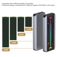 thumbnail image 3 of Recinto de SSD Portátil, Disipacia de Calor RGB RGB DE 10 GBPS USB3.1 Gen2 M.2 NGFF SSD Close Para TV Digital, 3 of 7