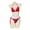Red, variant on Women’s Spider Superhero Bikini Set Swimwear Two-Piece Stylish Outfit