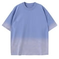 thumbnail image 1 of Birdeem Shirts for Men Mens Summer New Ice Silk Loose Gradient T-Shirt, 1 of 9