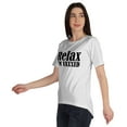 thumbnail image 4 of Inkmeso Relax Je Suis Vaxxed Tee Tops Col Rond Drôle Pro-Vaccin T-shirt pour Femmes, 4 of 9