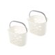 thumbnail image 3 of Cesta de baño de plástico Kuyiluo, 2 unidades, cesta de ducha portátil, cesta de almacenamiento de baño, contenedor de ducha de plástico para interior y exterior (blanco), 3 of 8