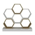 thumbnail image 5 of Cicek Open Shelves Bookshelf - White & Oud Oak, 5 of 5