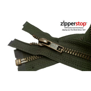 Buy 36 Inch Lt Jacket Zipper YKK Number 3 Antique Nickel Metal Separating  Blackzipperstop Wholesale Authorized Distributor YKK® Online in India 