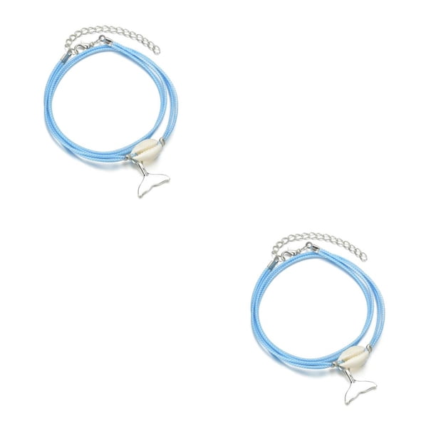 Minnieouse 3 Pieces Bracelets with Fishtail Lady Pendant Daily Wear Teenagers Bangle Anklets Decorations Alloy Stylish Charm Shell Nº 1 2piezas Minnieouse CBP461809