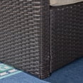 thumbnail image 4 of Nikki Outdoor Wicker 3 Seater Sofa with Tufted Cushions, Beige and Gray, 4 of 8