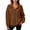 Coffee, variant on BXJX Womens Collared Sweatshirts, Daily Long Sleeve Spring Fall Half Button Pullover Sweatshirts Pink Size S