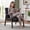 Black, variant on Century Modern Armchair, Solid Wood Arm Chair, Upholstered Comfy Reading Chair for Living Room, Bedroom, Waiting Room, Light Green