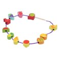 thumbnail image 4 of Juguete Educativo Vhermosa Frutas de Madera Letras Números Cordones Cuentas, 4 of 8